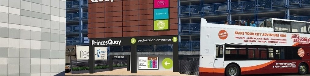 Pedestrian link provides access between Princes Quay and Hull Venue