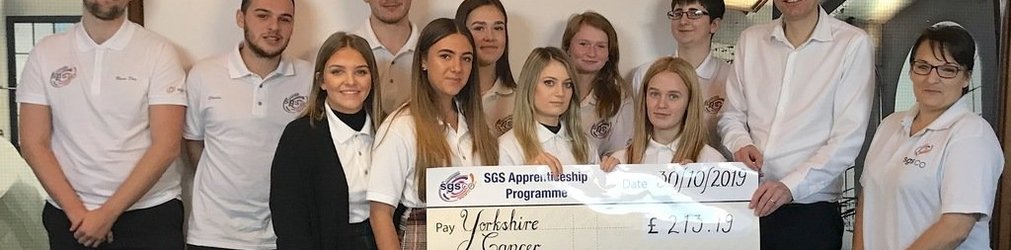 SGS apprentices raise £852 for four local charities