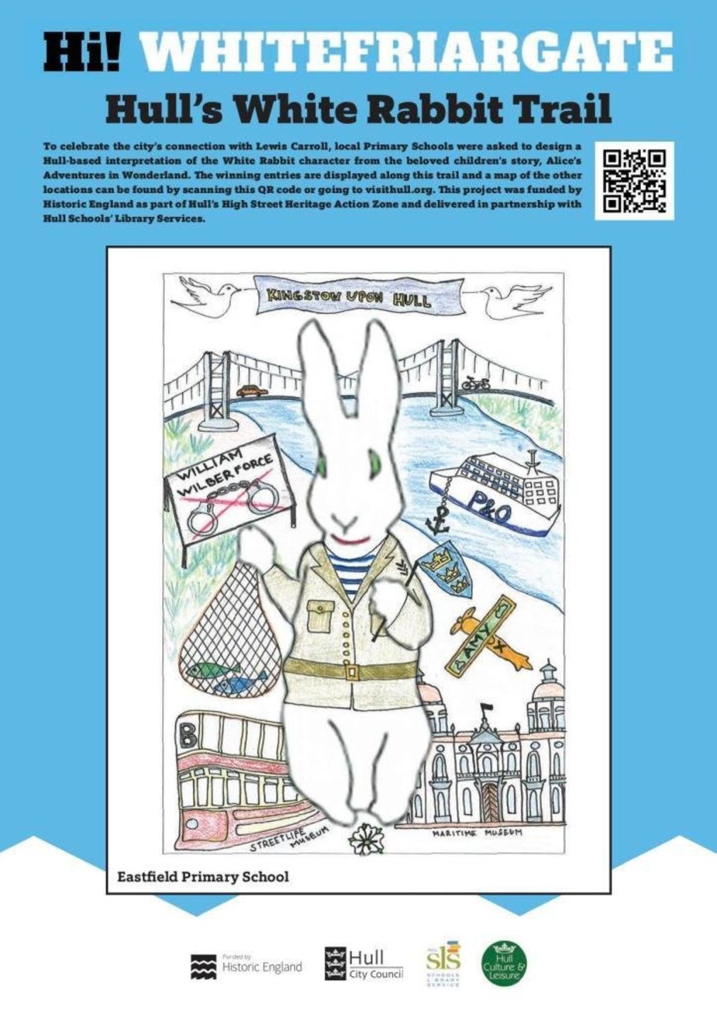 Follow the White Rabbit through Hull's old town in family trail